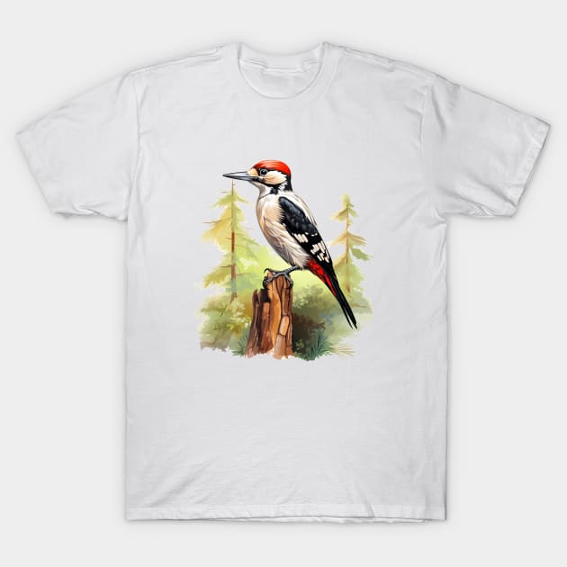 Woodpecker T-Shirt by zooleisurelife